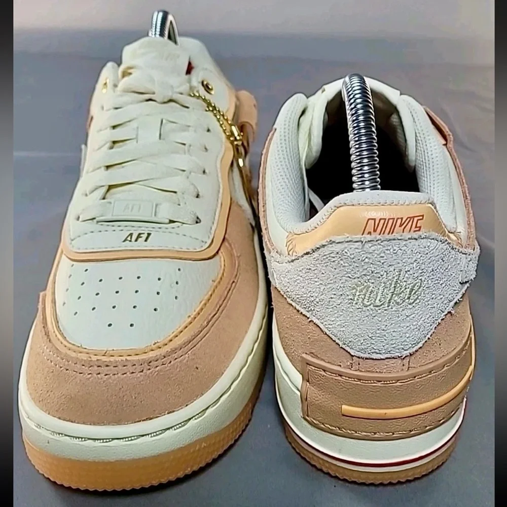Nike Air‎ Force 1 Shadow Sisterhood Women’s Sz 8 Cashmere Orange DM8157-700 NWOB